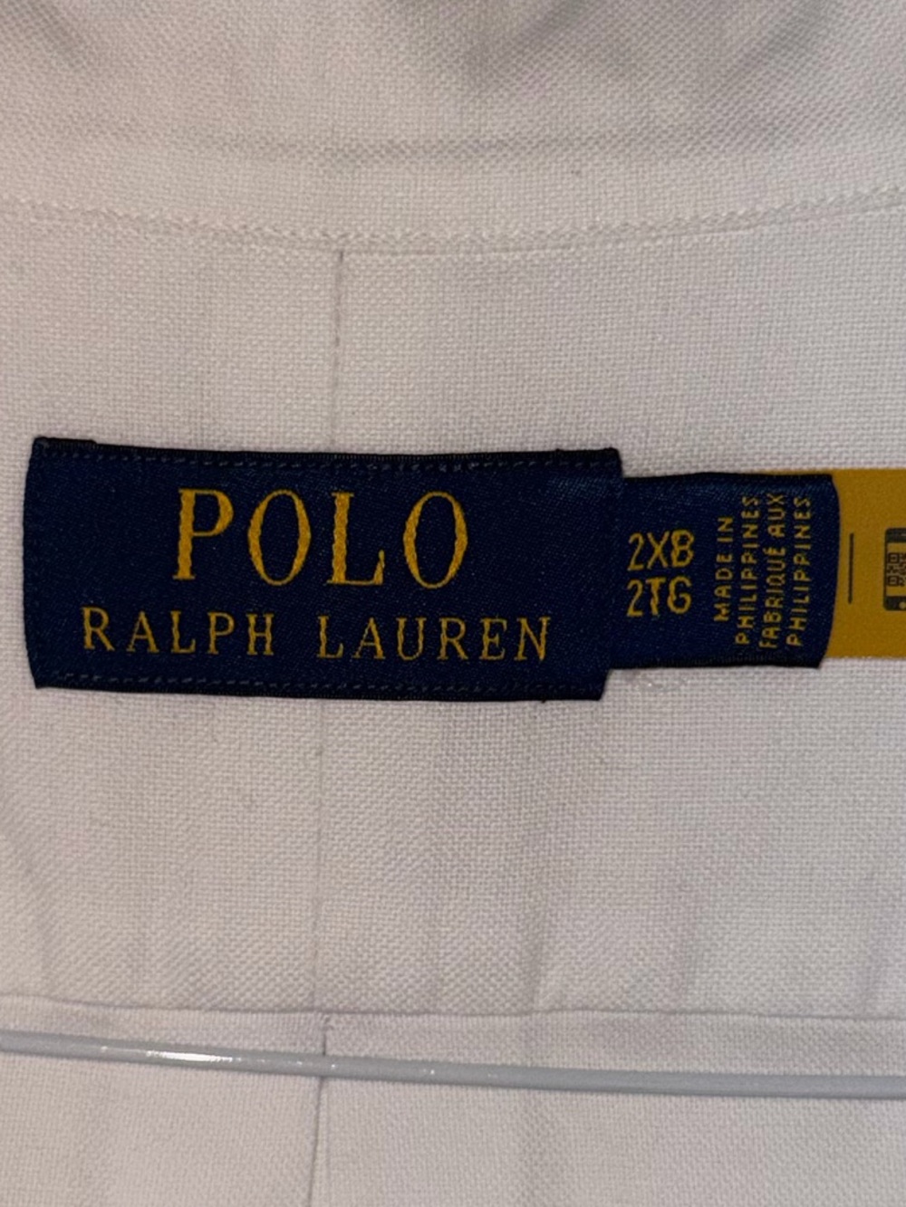 Polo by Ralph Lauren White Long-Sleeve Button-Down Shirt 2XB - Picture 3 of 5